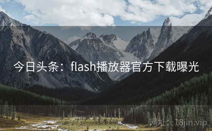 今日头条:flash播放器官方下载曝光 今日头条:flash播放器官方下载曝光