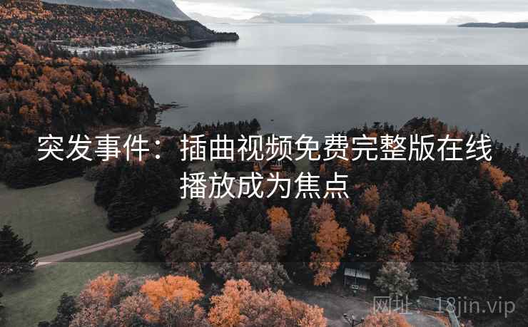 突发事件：插曲视频免费完整版在线播放成为焦点